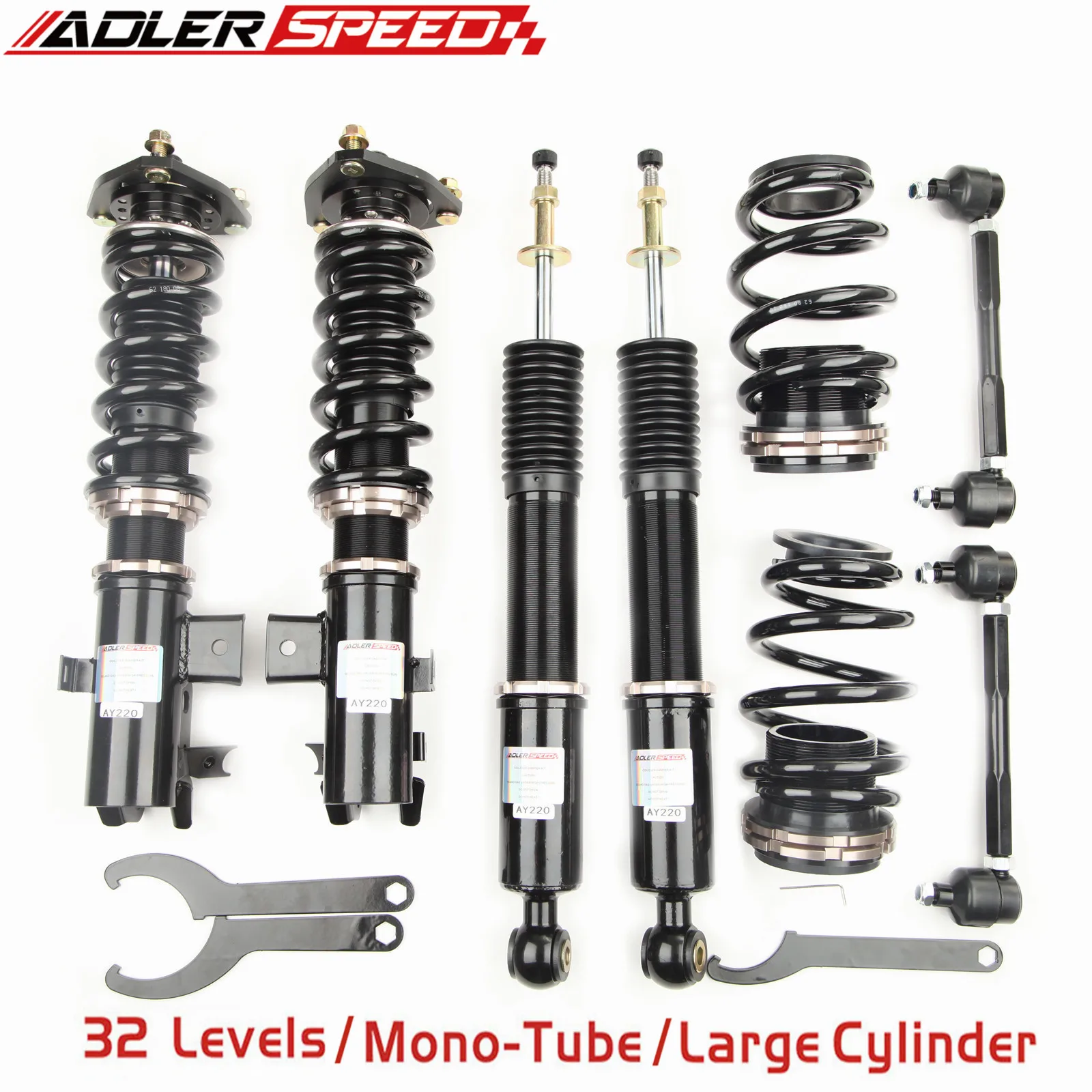 

ADLERSPEED 32 Level Mono Tube Coilovers Kit For Honda Civic NON Si Model Only (2012-2015) (FG/ FB)