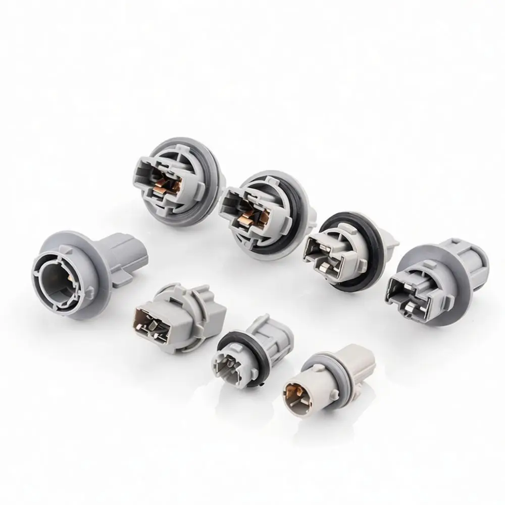 Heavy Duty Automotive Light Socket Adapter Wiring Harness Connector For Car Maintenance Reliable Electrical Accessory