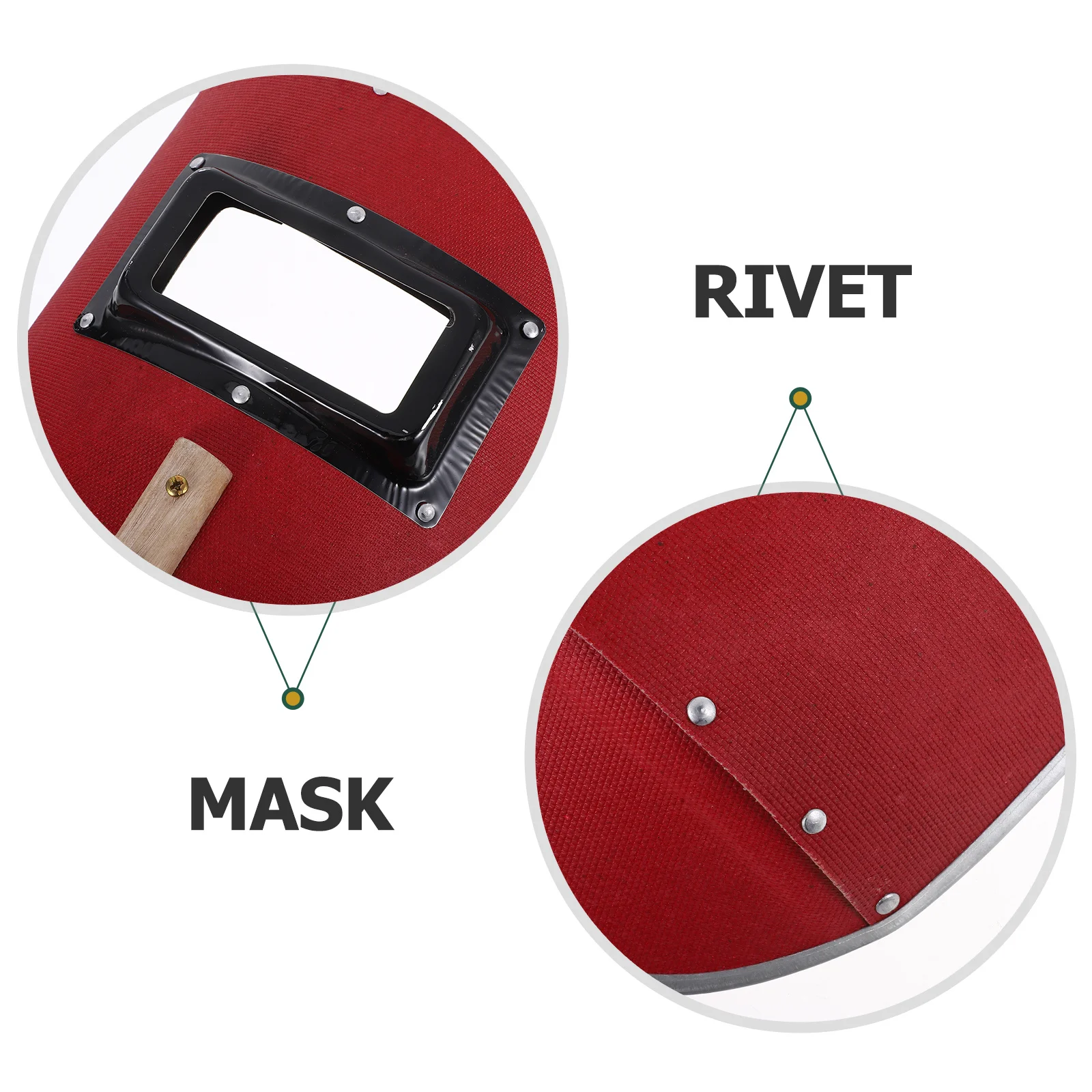 Maska spawalnicza ręczna z soczewką o wysokiej przezroczystości, do aluminium, drewna, papieru, budowy, trwała, odporna na iskry.