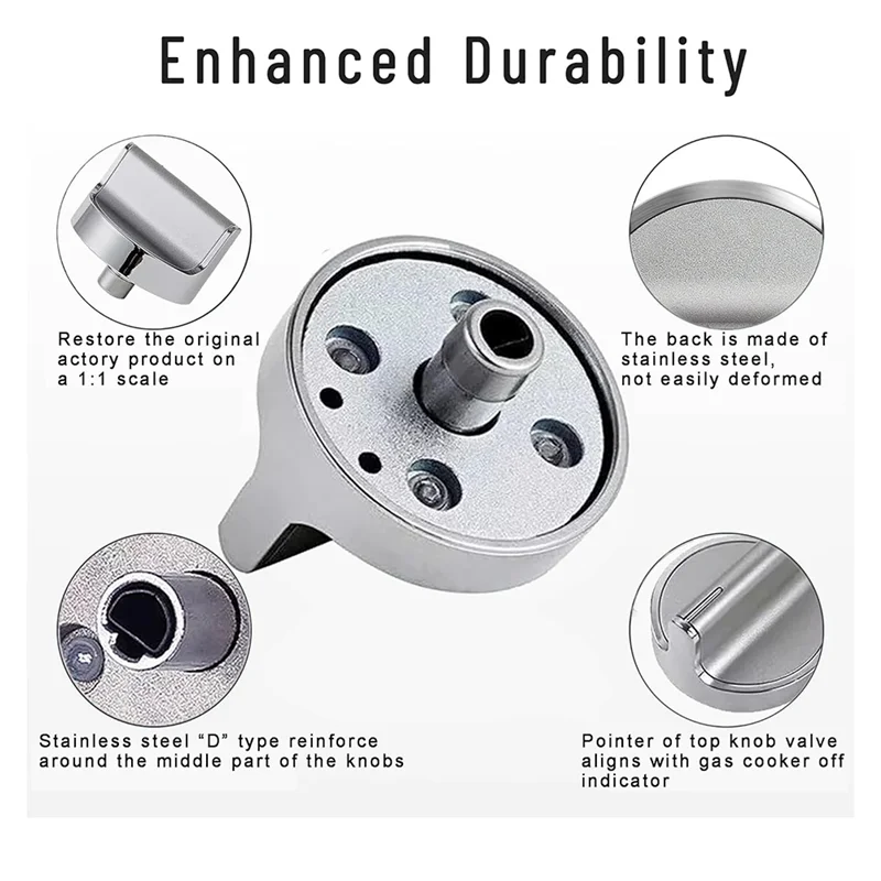 

A26F-W10594481 Gas Stove Knobs Replacement For Whirlpool Gas Ranges AP6023301 WCG97US6DS00 Knob