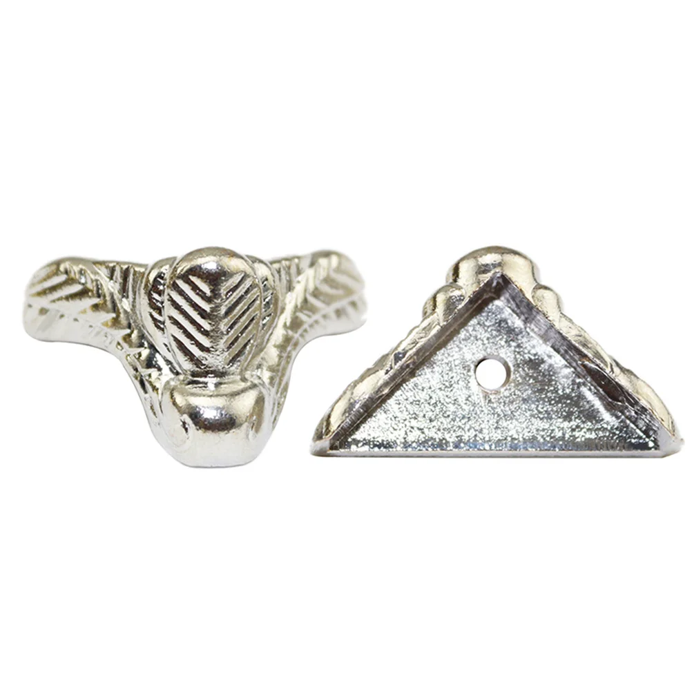 

16Pcs Zinc Alloy Furniture Support Legs 22x17mm Retro Style Floor Protector for Sofa Couch Bed Chair Silver Decorative Feet