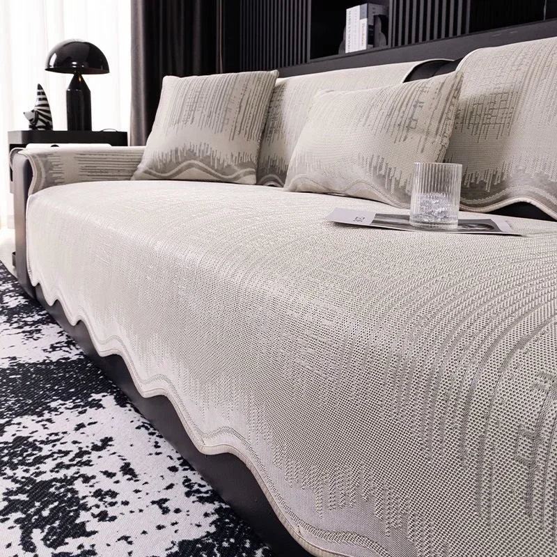 

Irregular Ice Silk Sofa Cover for Summer Universal Non-slip Sofas Cushion Cool Feeling Sofa Towel for Living Room Funda Sofá