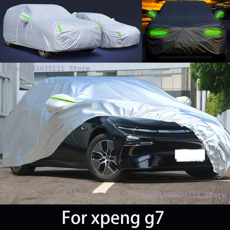 For xpeng g7 Outdoor Protection Full Car Covers Snow Cover Sunshade Waterproof Dustproof Exterior Car accessories