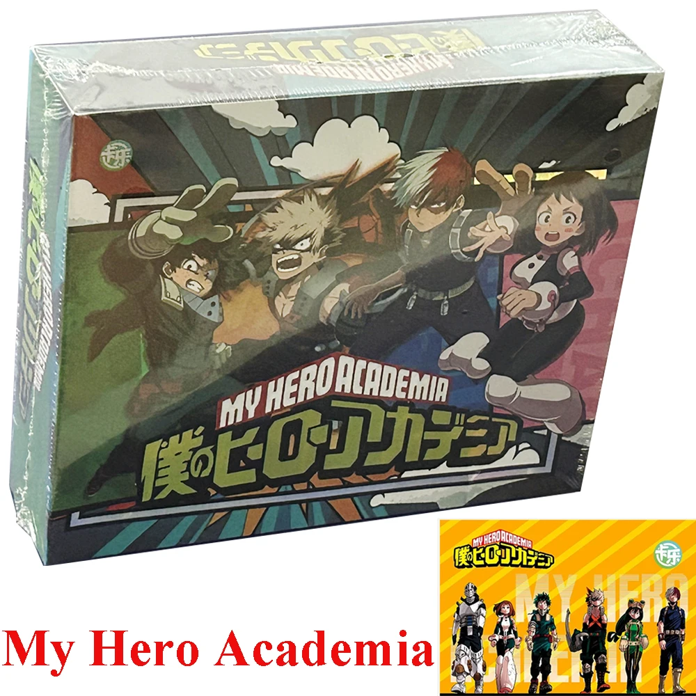 Nowe karty kolekcjonerskie My Hero Academia Manga Midoriya Izuku Yaoyorozu Momo Bakugo Katsuki Shoto Todoroki Rzadkie karty SPR Zabawka dla dzieci