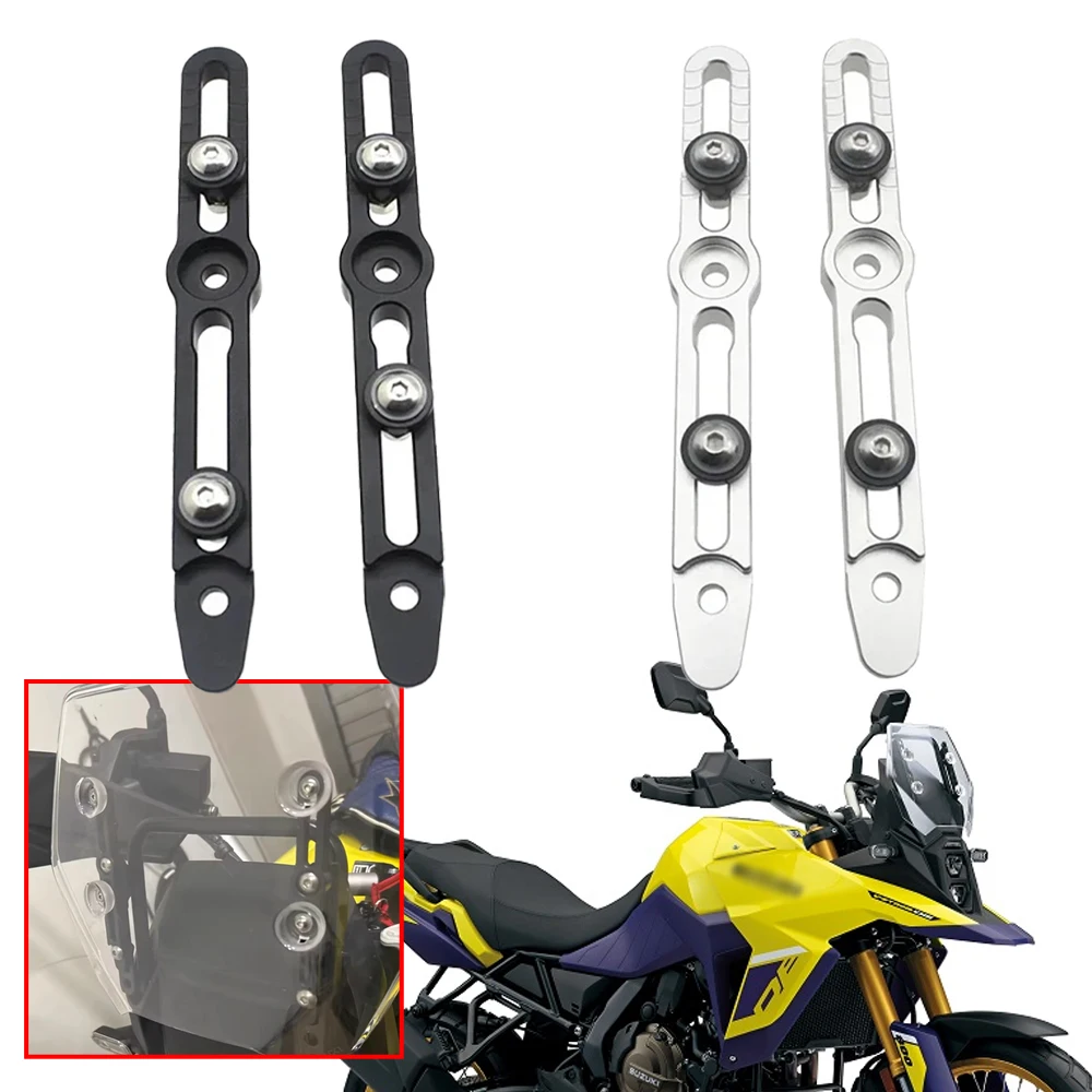 

Motorcycle Windscreen Adjusters Aluminum Windshield Bracket Accessories Fit For Suzuki V-Strom 800DE vstrom DL800 2022 2023 2024