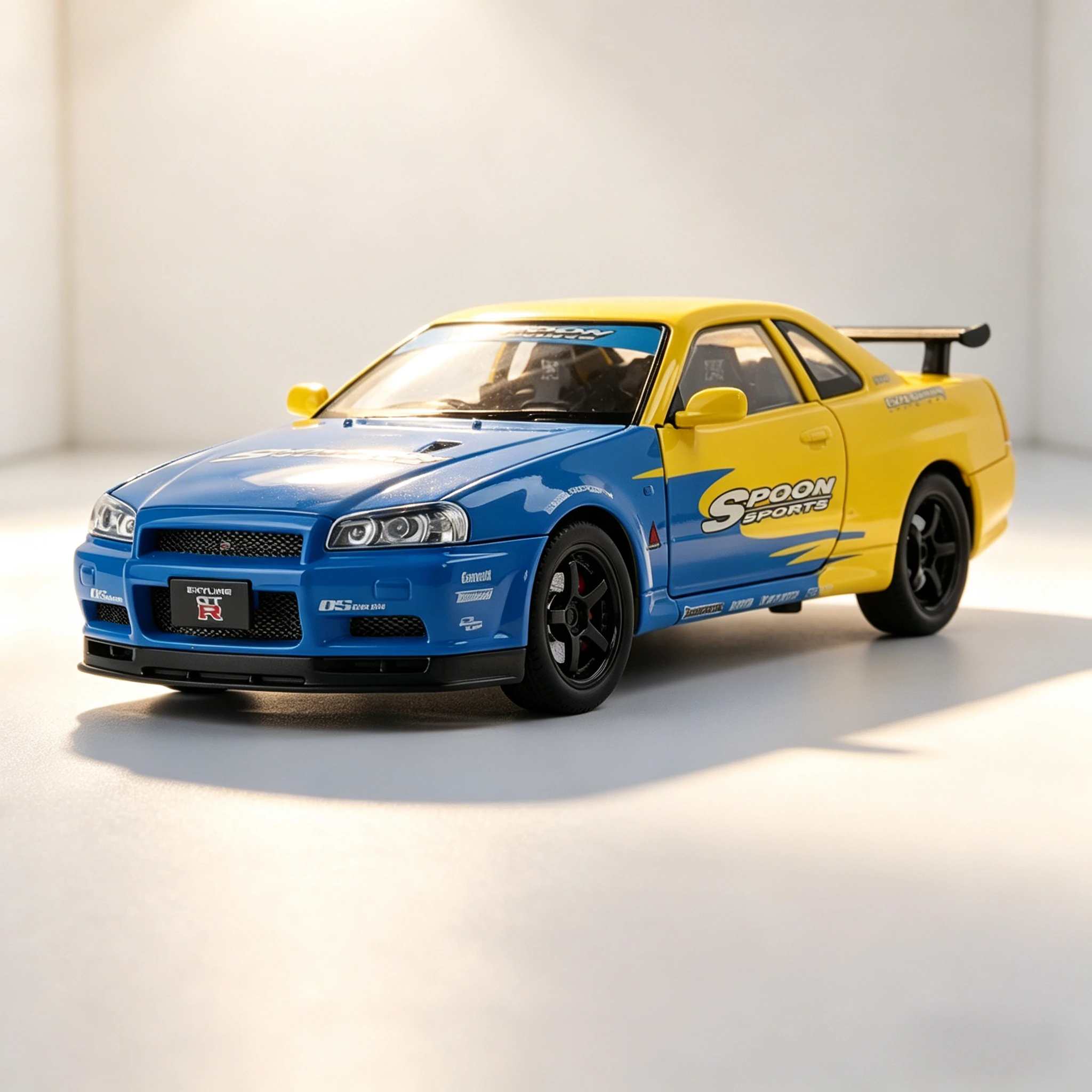 

Diecast 1:24 skyline alloy car model Collectibles static finished ornaments Scene simulation Adult Gift Hobby & Toys