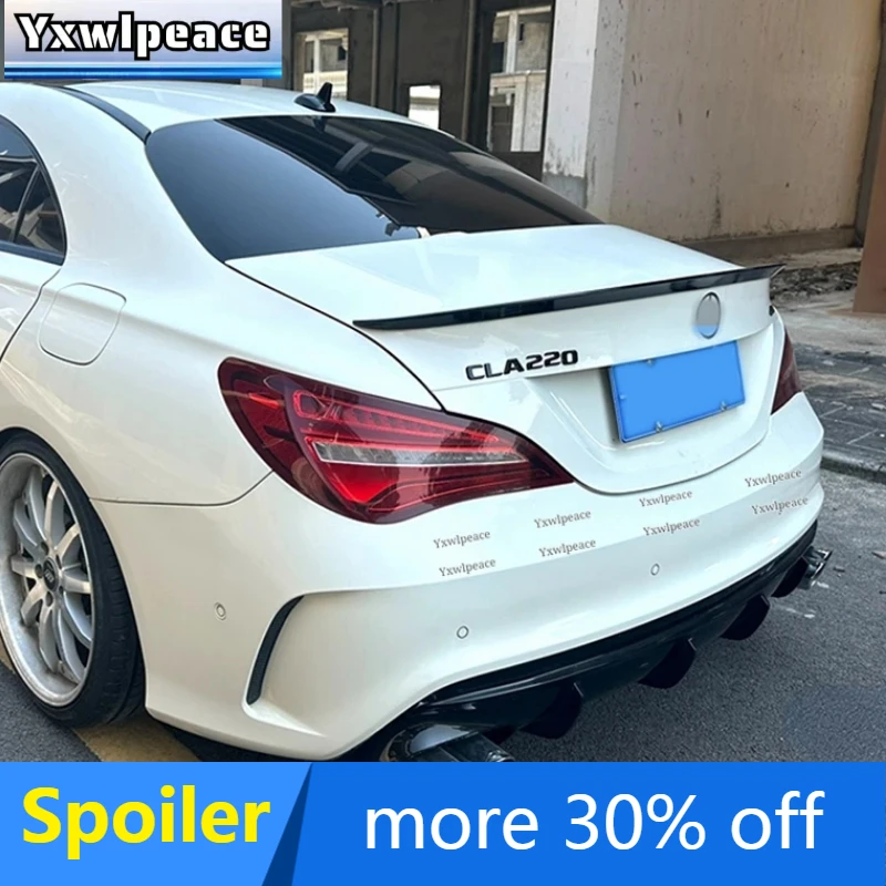 For Mercedes Cla C117 W117 Cla220 Cla200 Cla45 2014-2019 High Quality ABS Plastic Rear Trunk Lip Spoiler Body Kit Accessories