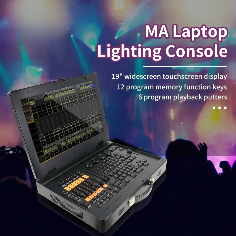 2025 19 Inch Screen Super Industrial Capacitive Touch Panel DMX Controller Dmx512 Lighting Console MA With Flight Case