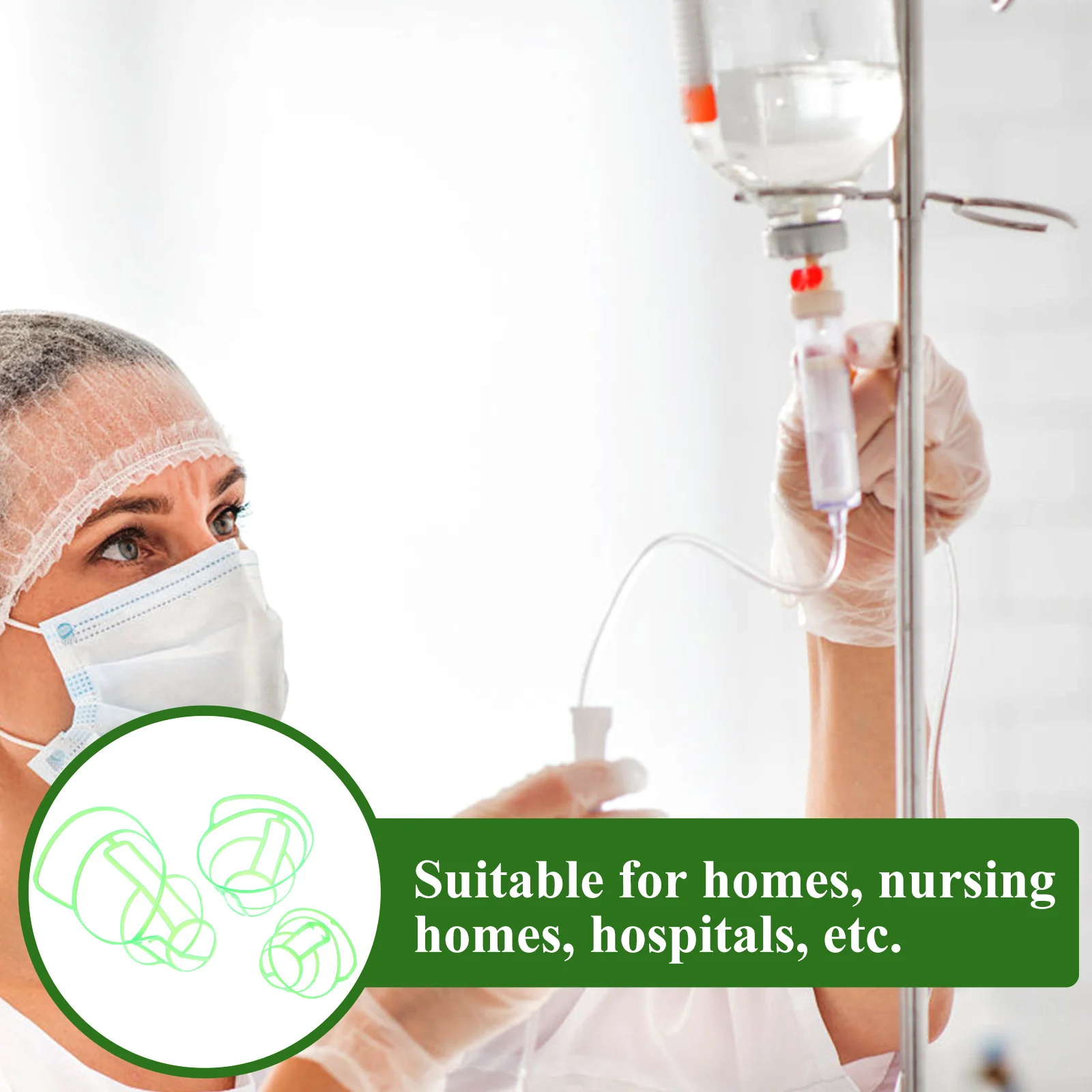 

15Pcs Infusion Bottle Covers Durable PP Material Reusable Portable for Hospital Nursing Home Home Infusion Hanging Nets Saline