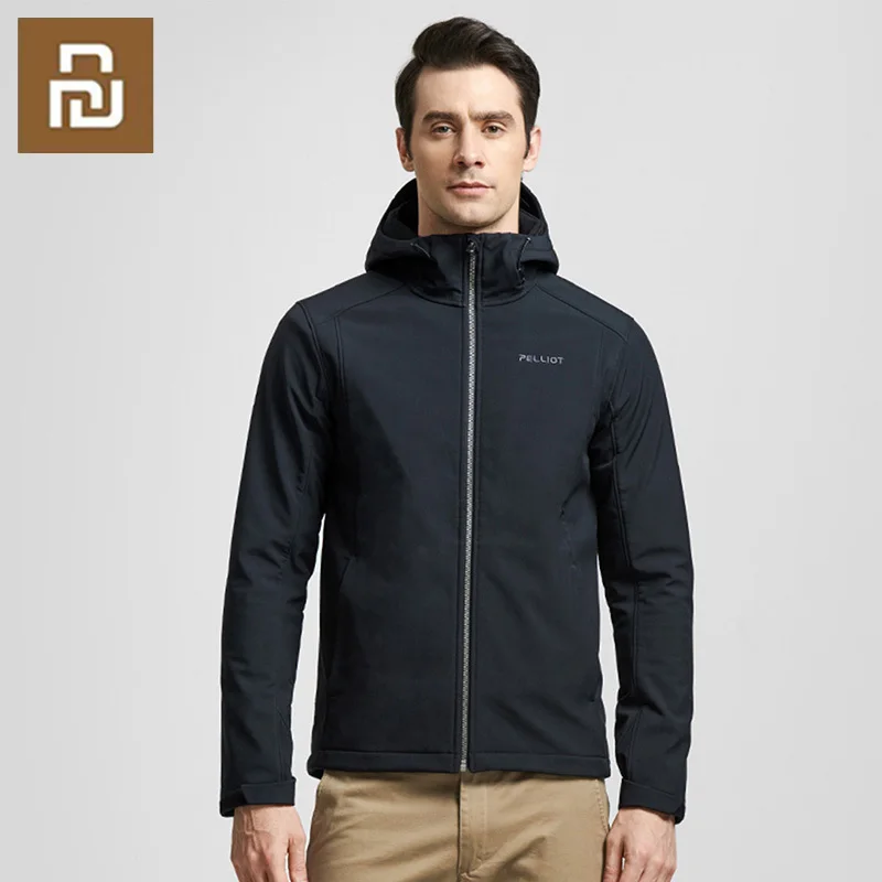 الأصلي Youpin PELLIOT يندبروف الدافئة لينة قذيفة معطف سترة ترموستات التكنولوجيا الصوف معطف الشتاء الدافئة الذكية الملابس الدافئة