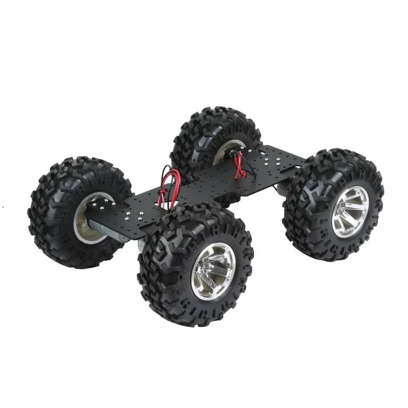 5Kg Load 4WD Robot Car Chassis Off-Road Type Super Large Chassis DC Deceleration Motor RC Car Off-Road Wheels Programmable Tank