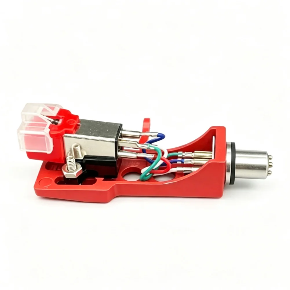 Red Moving Magnet Phono Cartridge With For Stylus And Mount For LP Turntable Record Player High Fidelity Audio Replacement Part