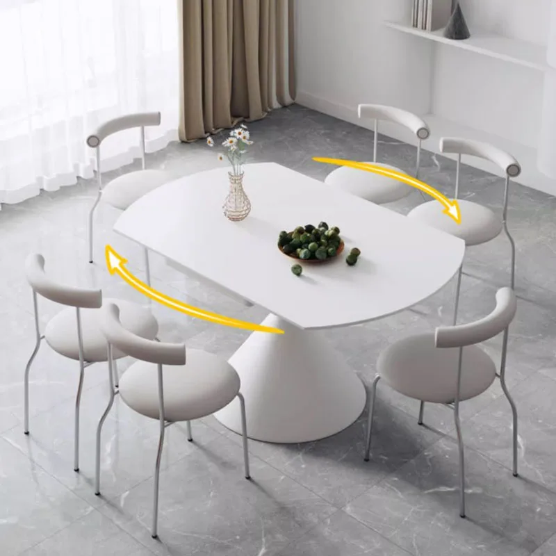 Modern Kitchen Dining Table Bedroom Waterproof Mobile Restaurant Dining Tables Kids Extendable Mesas De Jantar Home Furniture