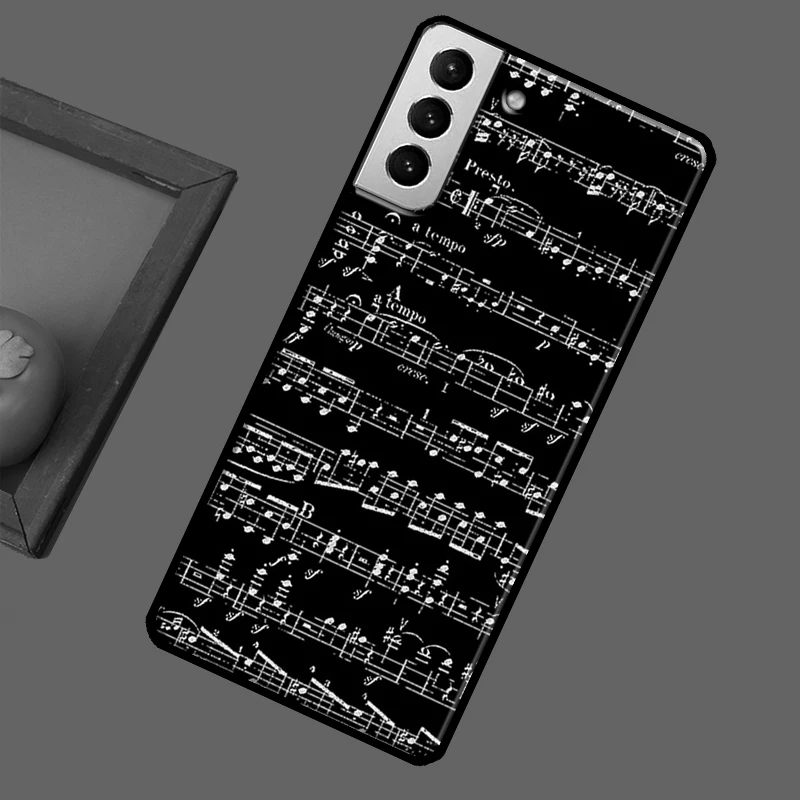 Music Notes Phone Case For Samsung Galaxy S23 S20 FE S21 Ultra Note 10 S9 S10 Plus Note 20 S22 Ultra Cover