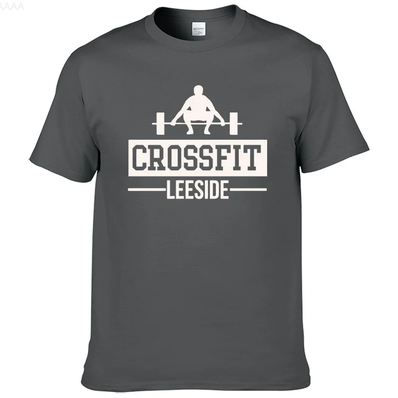 Crossfit Fitness High Quality Cotton EU size Tee harajuku men tshirt harajuku male clothing