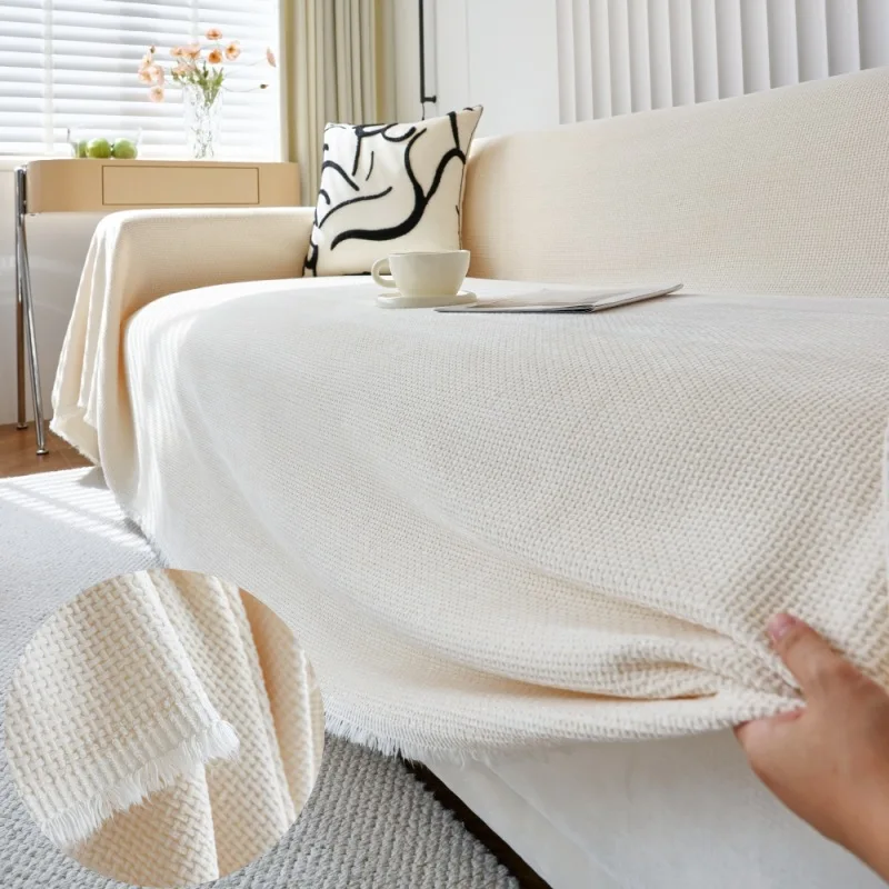 

Nordic Simple Sofa Throw Blanket Chenille Sofa Cover with Tassel Four Season Multifunctional Couch Towel Blanket Beds Blanekets