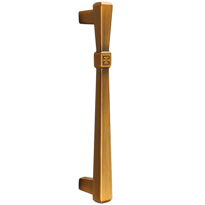 96 128 192mm Retro Simple Creative Yellow Bronze Wardrobe Cupboard Door Handle Stain Gold Drawer of Cabinet Dresser Kitchen Knob