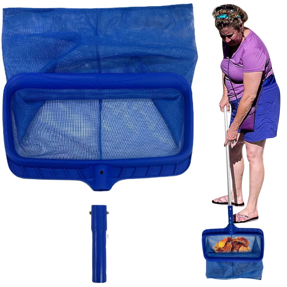 Leaf Skimmer Swimming Pools Skimmer Net Leaf Rake Deep Bag Professional Swimming Pool Cleaning Nets for Cleaning Spa Pond Pool
