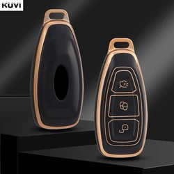 New TPU Car Smart Key Case Cover Shell For Ford Focus 3 4 ST Mondeo MK3 MK4 Fiesta Fusion Kuga Ecosport Protect Fob Accessories
