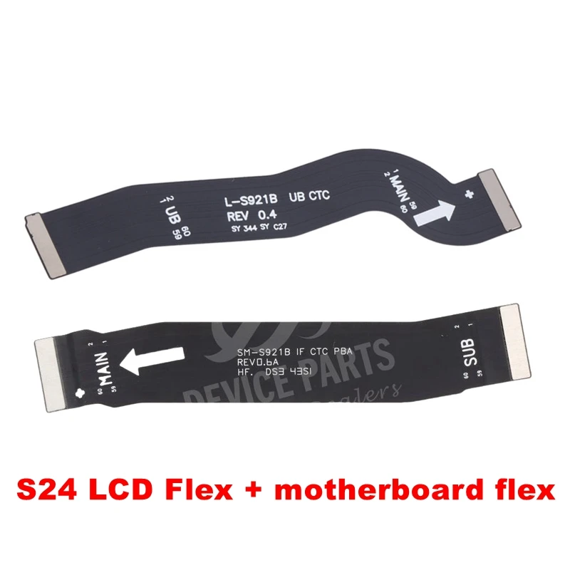 For Samsung Galaxy S24 S24 Plus Ultra Motherboard Connect Charging Board Flex Cable LCD Display Flex Cable Smartphone part