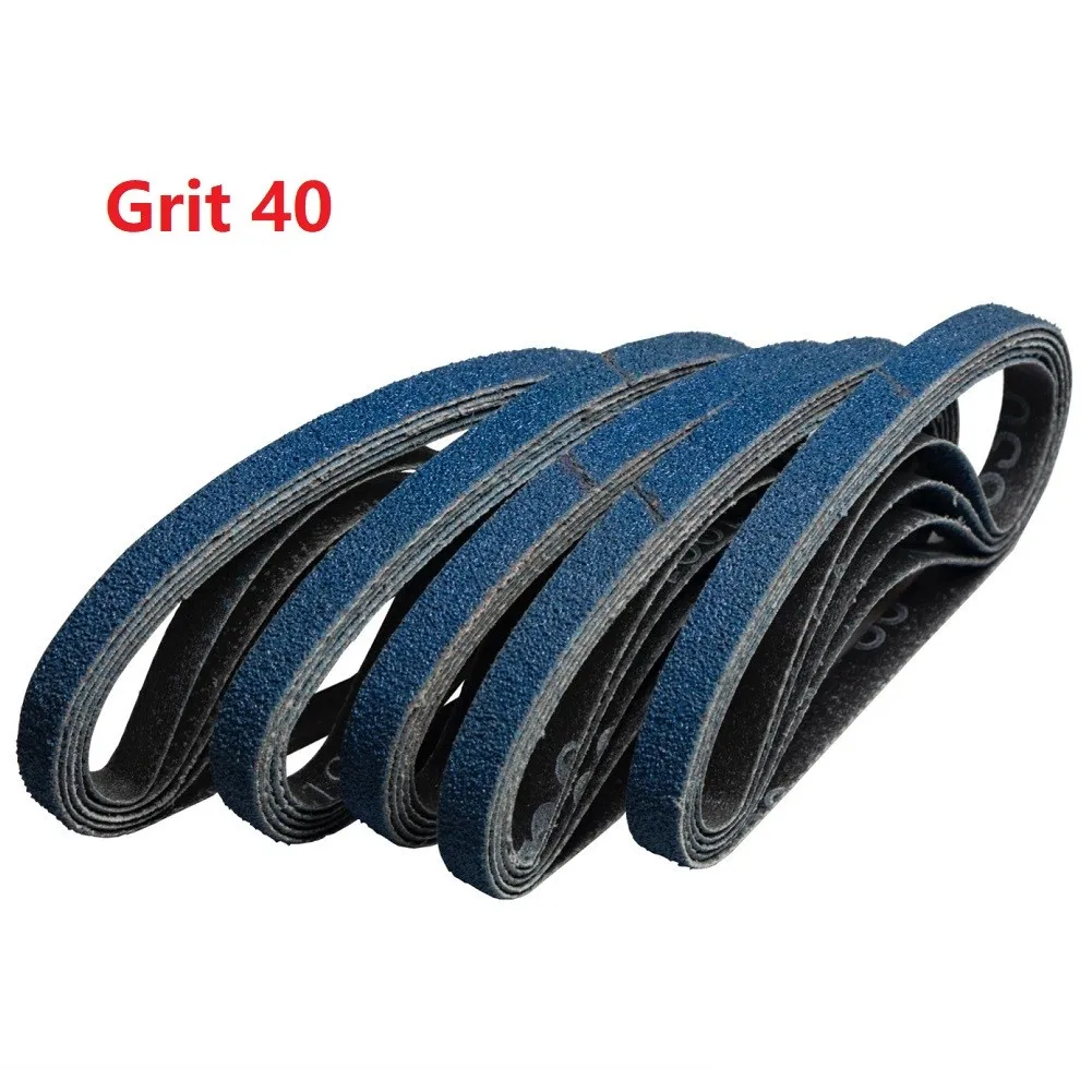 

10x330mm Sanding Belts 25 Pcs Abrasive Belts Blue Grit Grit 40/60/80/120 Sanding Zirconia New Useful High Quality