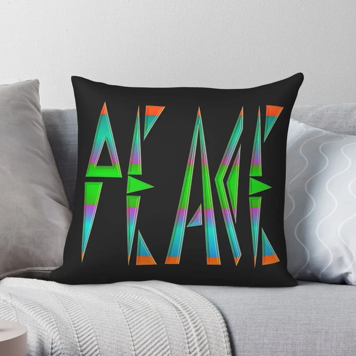World Peace Harmony Tangram Square Pillowcase Polyester Linen Velvet Pattern Decorative Throw Pillow Case Sofa Cushion Cover 18