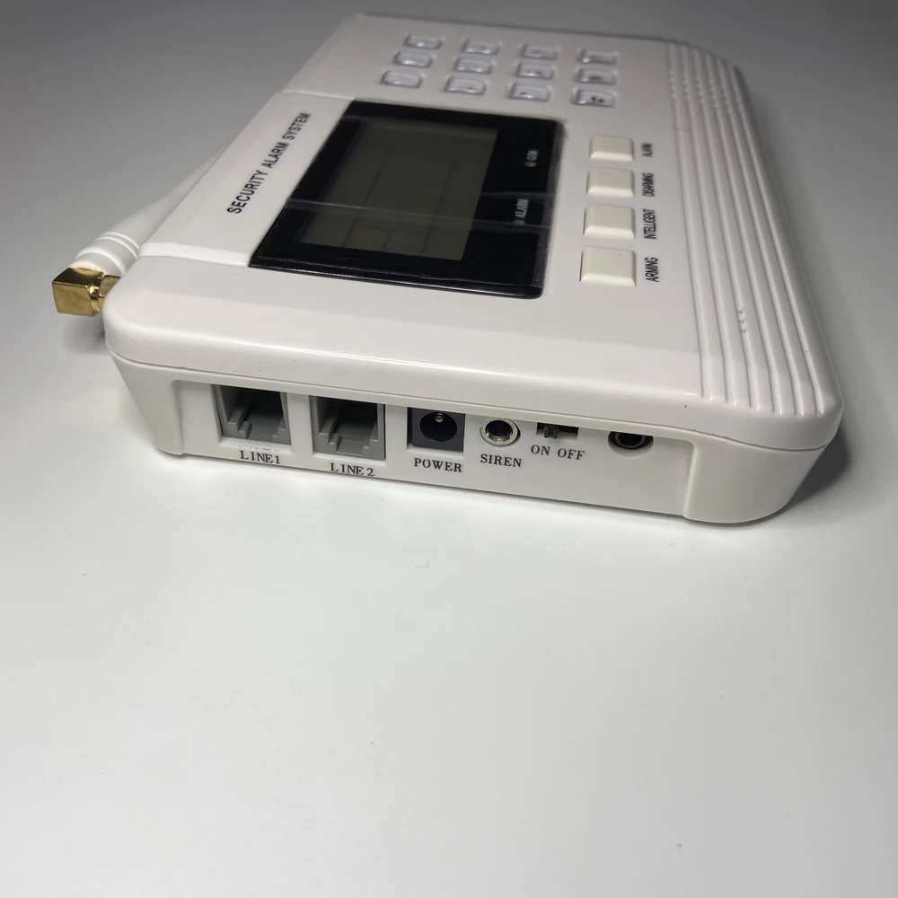 Sistema de alarma inalámbrico con pantalla LCD, Detector de humo para puerta abierta, 433MHz, SMS, GSM, PSTN, doble red de seguridad para el hogar,