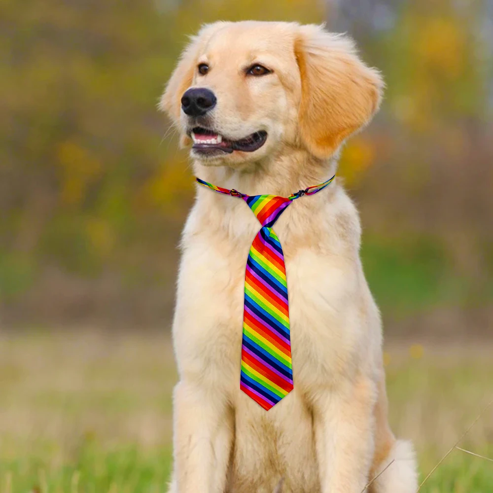 20 stücke Große Hund Zubehör Hund Krawatte Streifen Stil Hund Krawatten Heimtierbedarf Mittlere-Große Hunde Fliege Hund Zubehör für Große Hunde