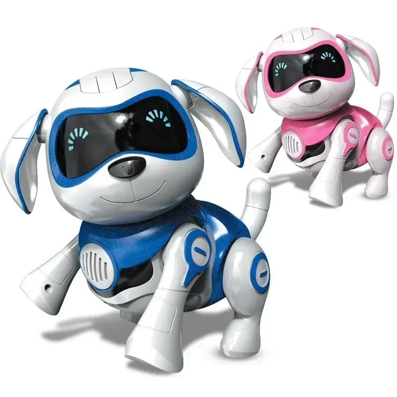 Giocattolo per cani robot Animale domestico elettronico con musica Danza Camminata Sensore a infrarossi meccanico intelligente Giocattoli regalo per animali carini per bambini