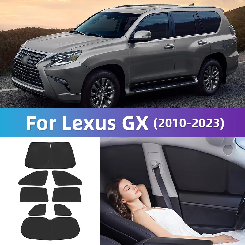 For Lexus GX 2010-2022 2023 400 460 GX400 GX460 Custom Full Cover Car Window Sunshade Privacy Blind Curtain Travel camping