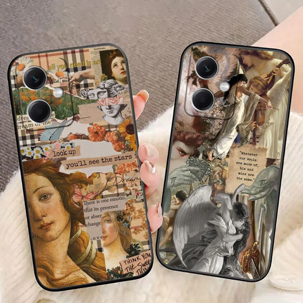 Ancient Greek Aesthetic Art Phone Case For Redmi Note 13 12 12S 11 11T 11S 10 9 9S 8 8T 7 PRO 5G Silicone Case Funda Coque Shell