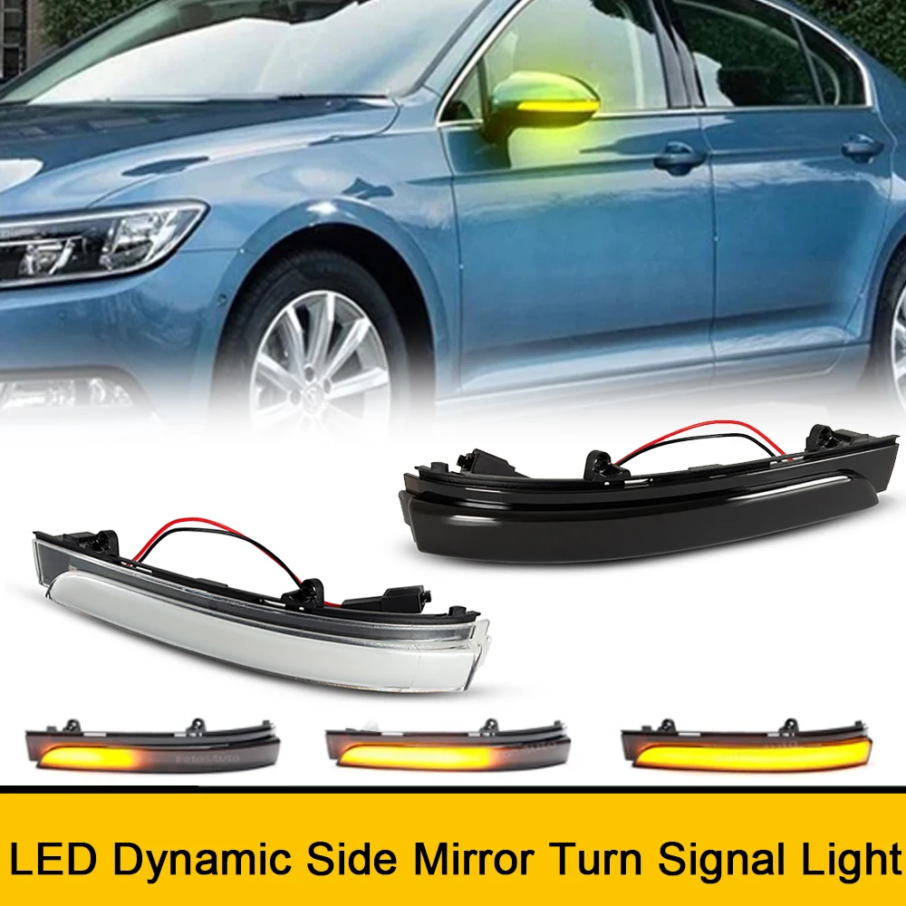 

LED Side Dynamic Turn Signal Light Rearview Mirror Indicator For VW Fox GOL UP! Polo Golf Vento Saveiro Passat CrossFox SpaceFox