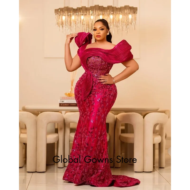 Plus size borgonha sereia vestido de baile renda completa vestido de baile elegante pérolas noite formal festa segunda recepção aniversário noivado