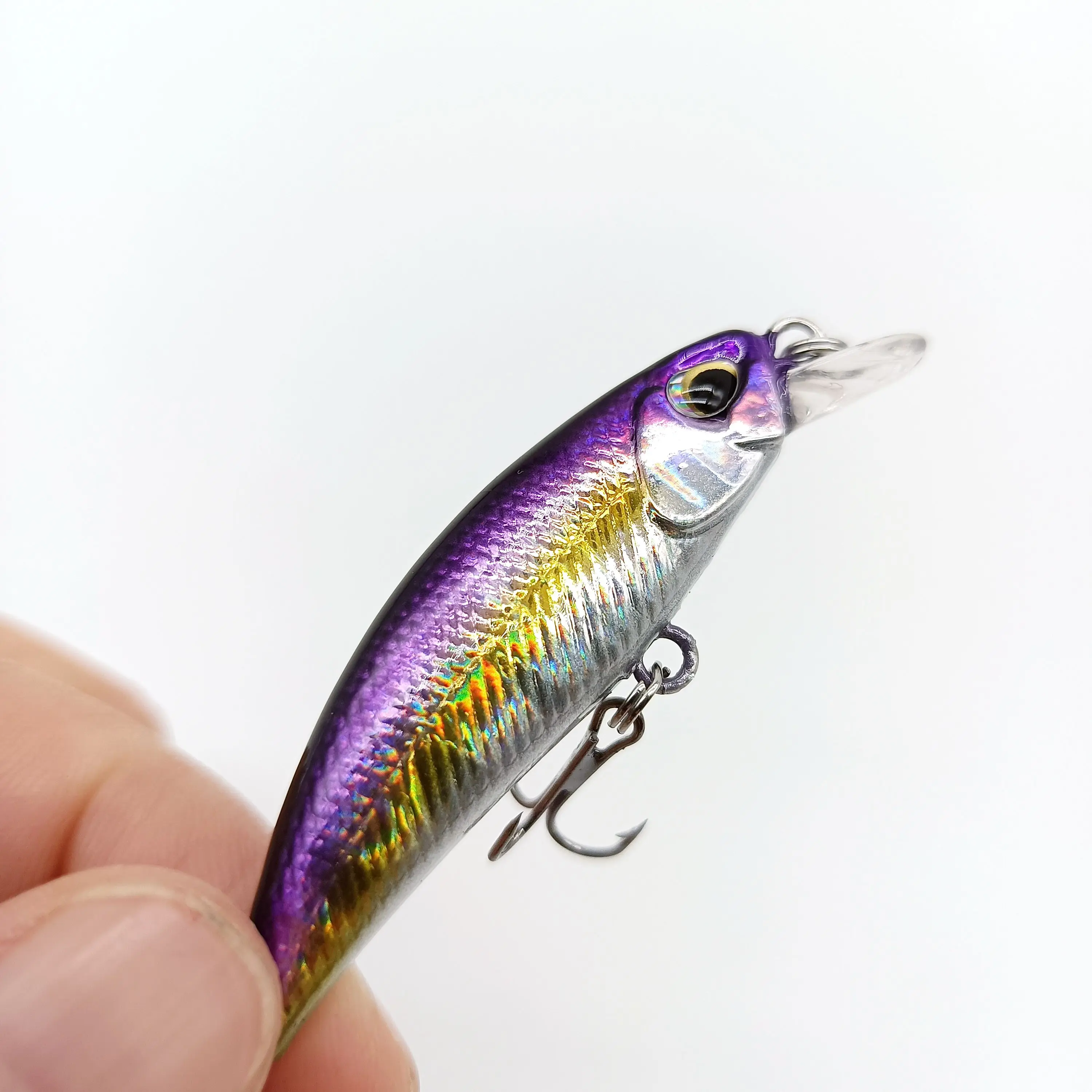 DUODUOYU 1PCS Mini Sinking Minnow Angeln Lockt 3g/55mm Künstliche Kunststoff Harten Köder Wobbler Angeln Tackle – Detail 8