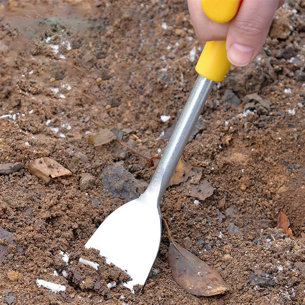 Pala per scavare aglio in acciaio inossidabile con manico in plastica Scavo per erbe selvatiche Pala da giardino Cazzuola Attrezzo da giardino Giardinaggio Diserbo