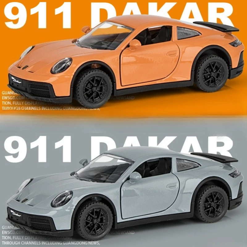Nuevo modelo de coche deportivo 911 de 1 a 32mini con sonido y luz, coche de juguete para niños, modelo de sonido, regalo ornamental de escritorio
