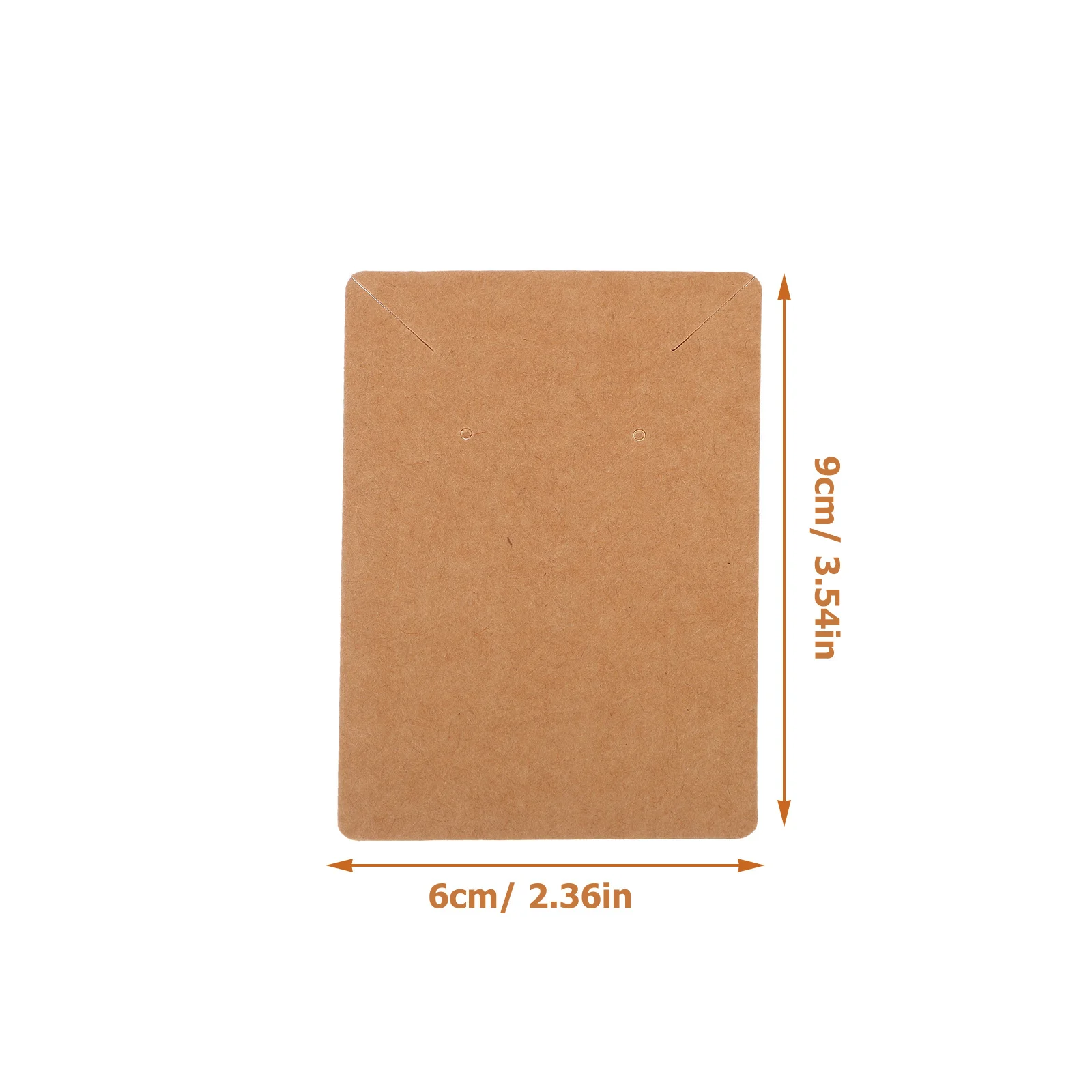 50 قطعة من بطاقات القرط الورقية من ورق الكرافت لعرض المجوهرات وبطاقات تخزين التعبئة والتغليف للأقراط والقلائد والعروض التجارية الحرفية #2