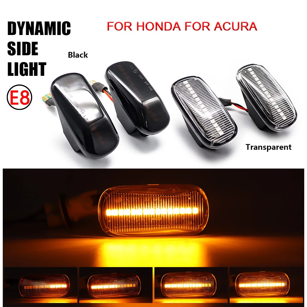 Dynamic LED Side Marker Lamp Turn Signal Light For Honda Accord 1997-2013 Civic 2001-2015 City 2003-2008 CR-V 1995-2016 Fit Jazz