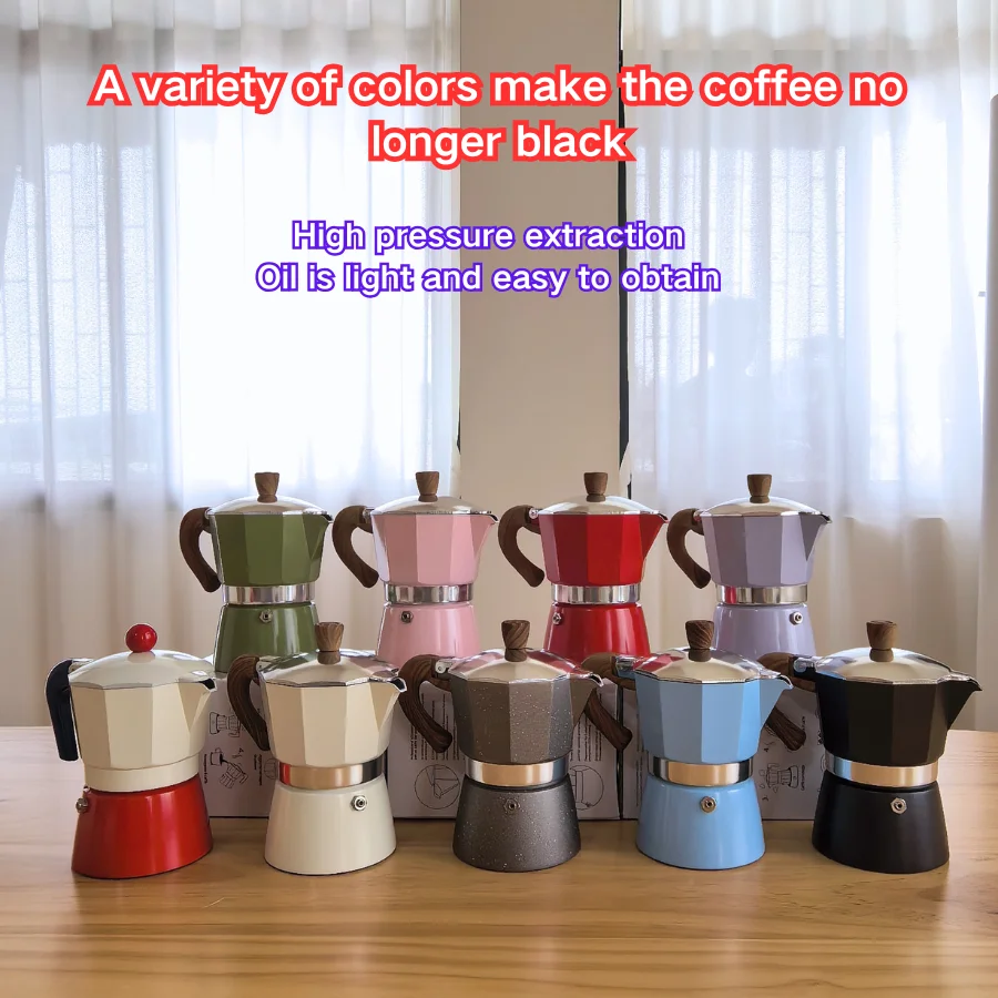 Moka Pot-máquina de café expreso, Mini cafetera italiana, percolador de café cubano Manual, cafetera de 3 tazas