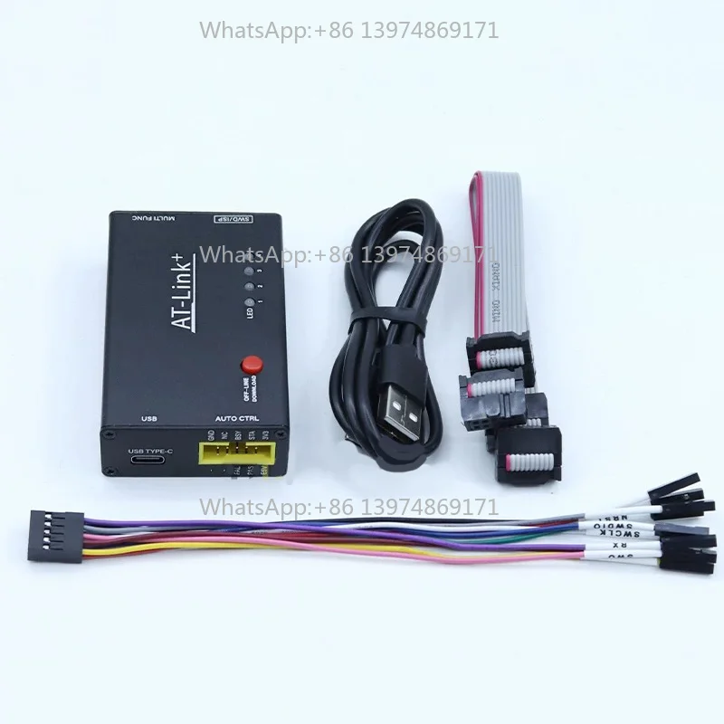 AT-Link AT32 MCU Burner, Bluetooth-Enabled Offline Downloader for Online Simulation, Download & Debugging