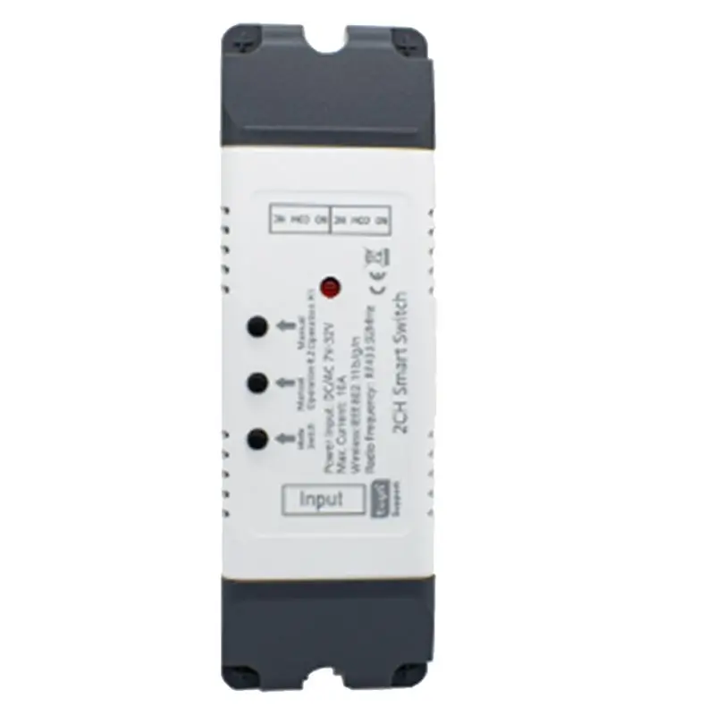 

Надежный контроллер электропривода Tuya Smart Wifi, 2-канальный импульсный модуль реле DC/AC с дистанционным управлением RF433