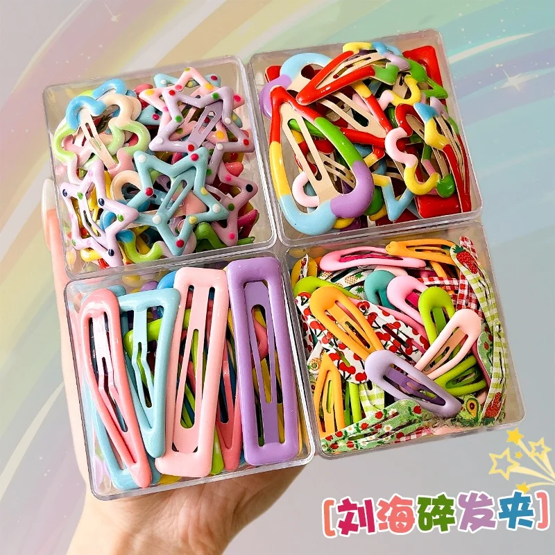 Fermagli per capelli per bambini carini Accessori per capelli Dopane per bambini Forcine per capelli con frangia laterale coreana Fre out Nuovi gioielli Faion