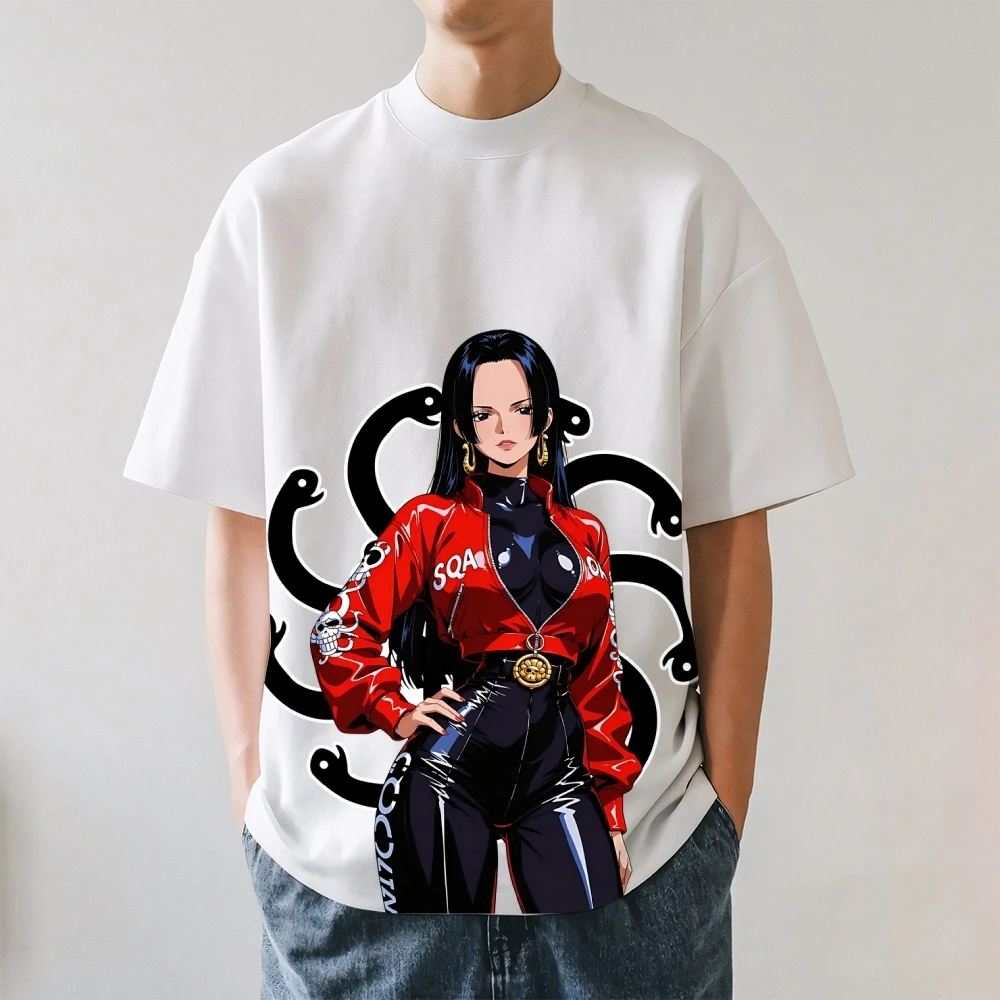 ONE PIECE Hancock Japanese Style Classic Tee High-quality Streetwear Men's Clothing and Women's 2026 Summer New T Shirt