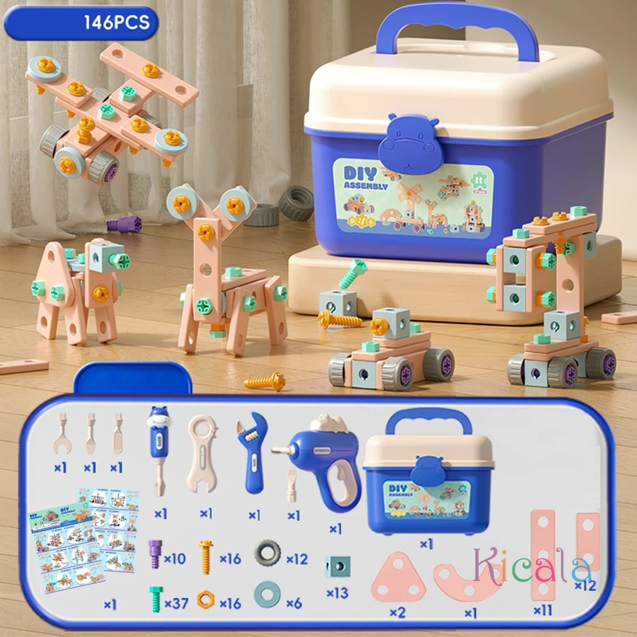 Kinder Reparatur Werkzeug Set Elektrische Spielzeug Bohrer DIY Mutter Hand Demontage Montage Werkzeuge Frühe Pädagogische Pretend Spielen Spielzeug Geschenk