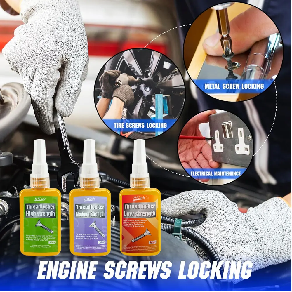Multifunctional Glue Oxygen-Proof Thread Glue Screw Glue Quick Fixing and Removable High and Low Temperature Resistant