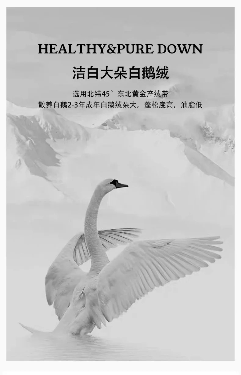 95 White Goose Down Pillow Five Star Hotel Down Feather Pillow Core Adult Home