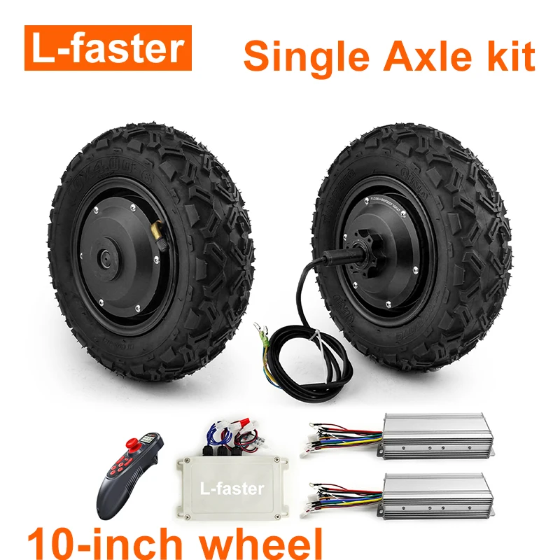 2WD 10 inch Off-Road wheel Vehicle Mini electric golf cart motor conversion kit with remote control