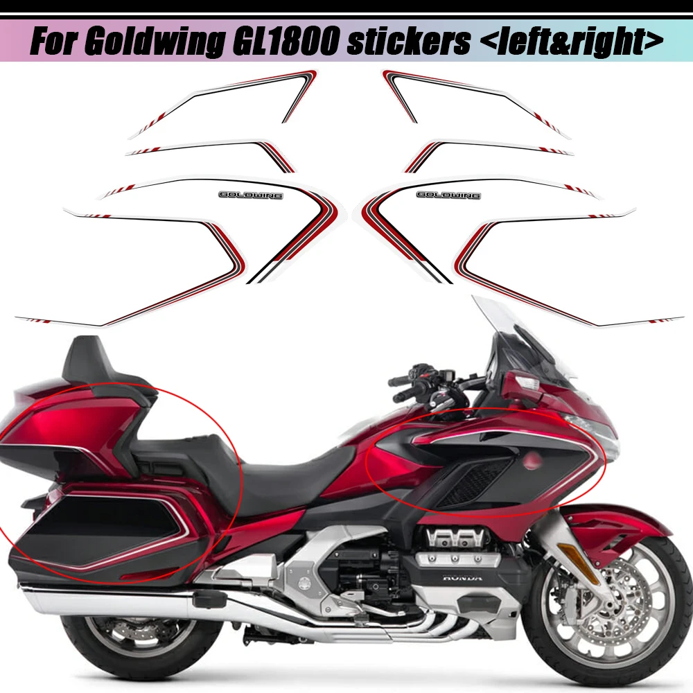 2018 2019 2020 per HONDA Goldwing GL1800 GL 1800 Tank Pad Tour Stickers Decal Kit custodie Protector carenatura parafango tronco bagagli