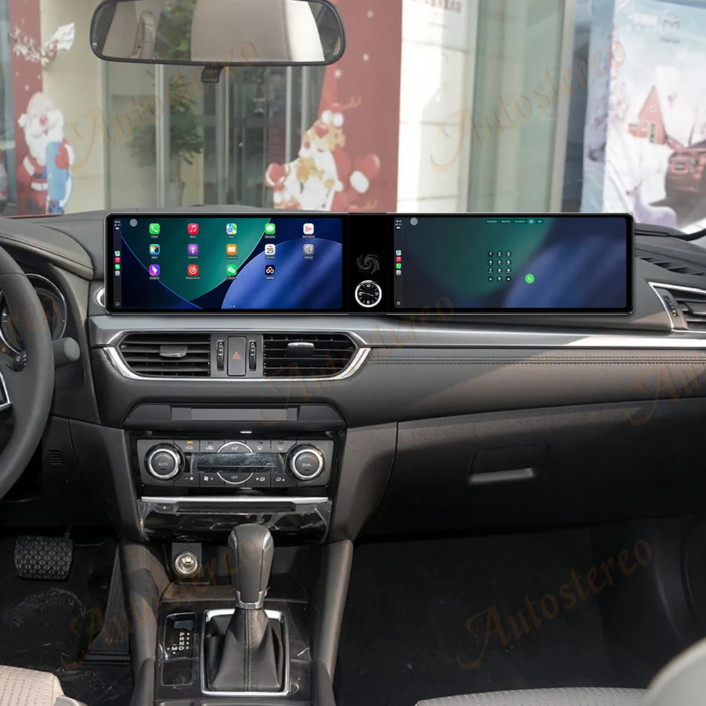 المزدوج 12.3 بوصة شاشة Carplay أندرويد 14 سيارة لتحديد المواقع والملاحة لمازدا أتينزا 2017-2019 رئيس وحدة مشغل وسائط متعددة راديو السيارة Aut #3