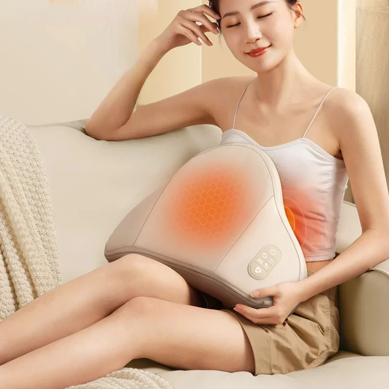 

Red Light Heat Compress Massager Cervical Lumbar Support OneClick Massager Pillow MultiFunctional Lumbar Cushion Neck Device